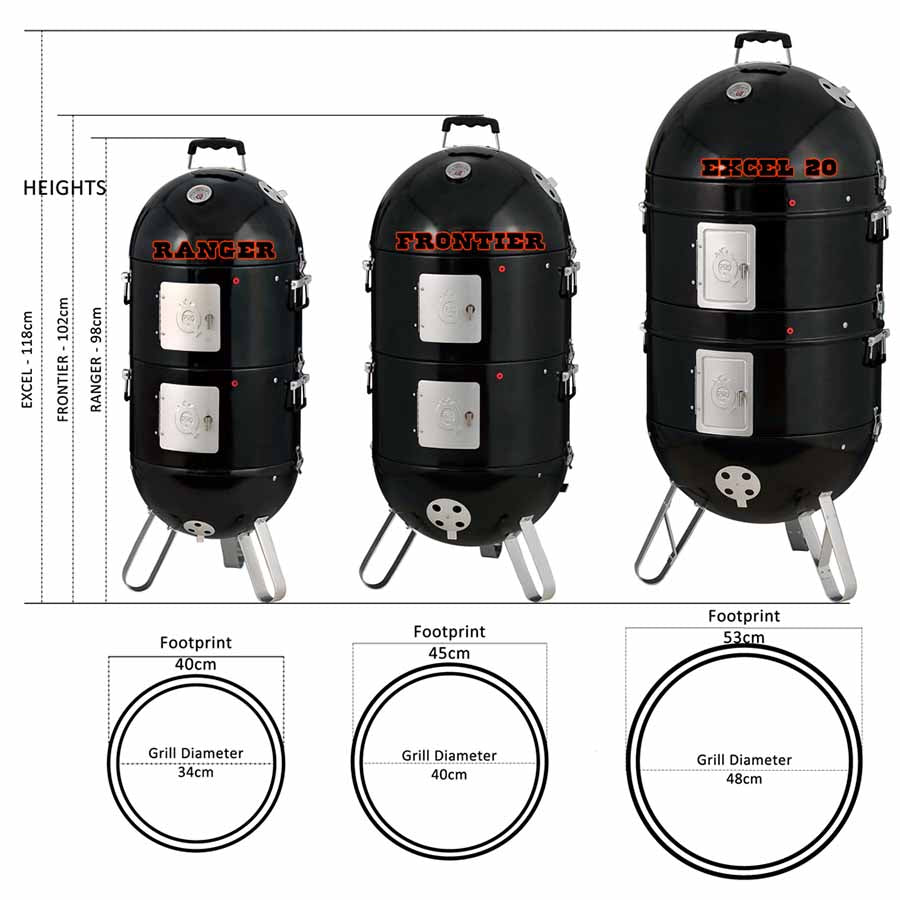 ProQ Frontier Elite 3in1 BBQ Smoker | Buy online at Sous Chef UK