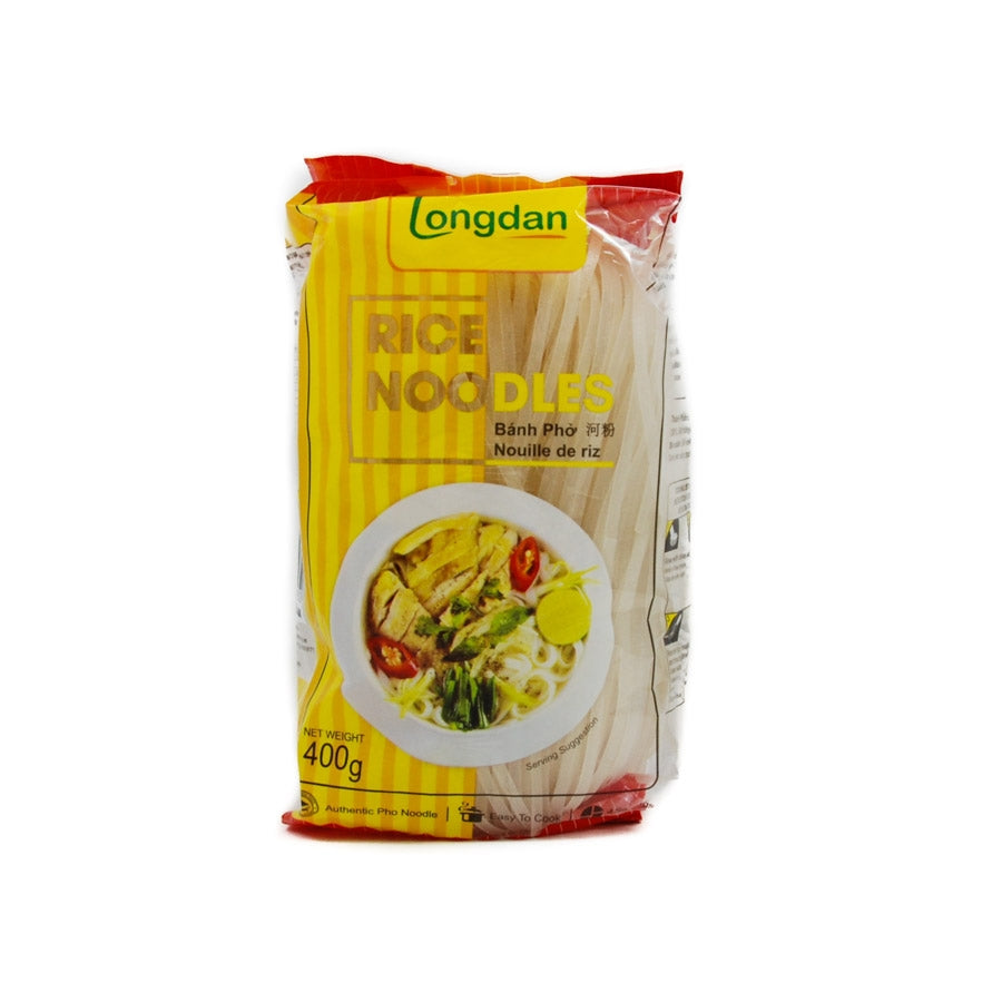 Longdan Vietnamese Rice Pho Noodles Banh Pho 2.5mm 400g Ingredients Pasta Rice & Noodles Noodles Southeast Asian Food