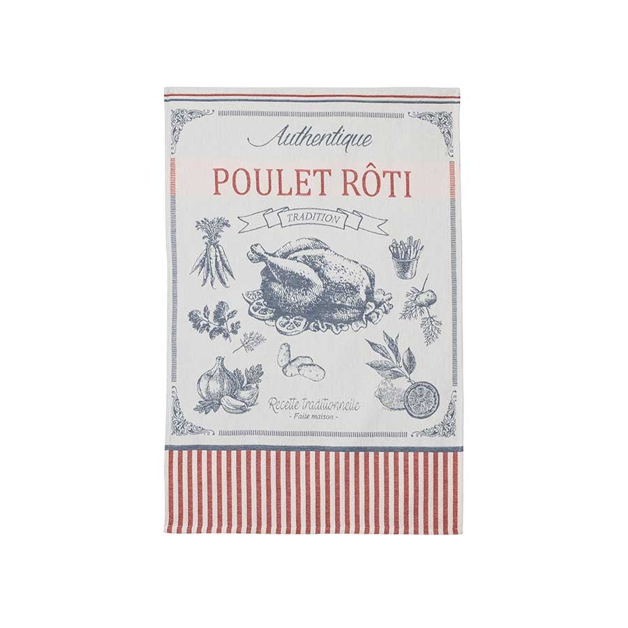 Coucke French Tea Towel - Poulet Roti Cookware Kitchen Clothing French Food
