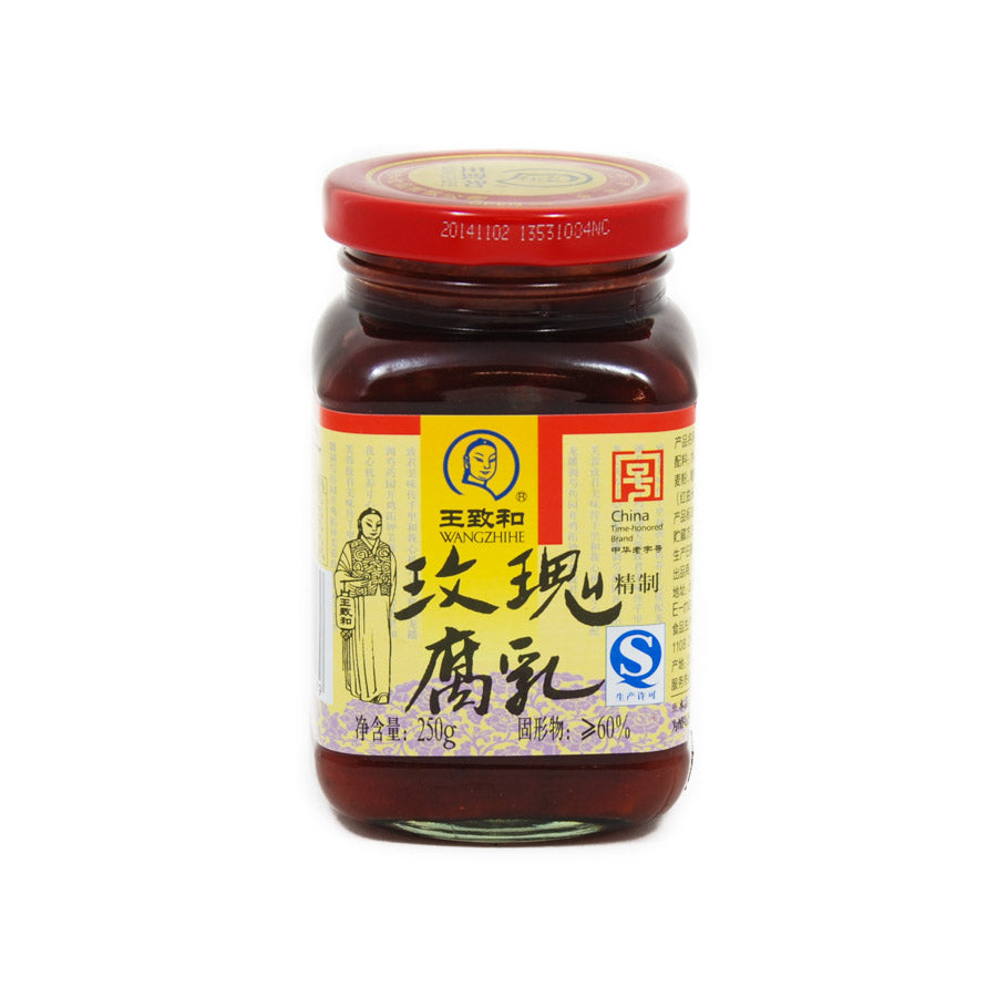 WZH Rose Bean Curd - Preserved Red Beancurd 250g Ingredients Tofu & Beans & Pulses Chinese Food