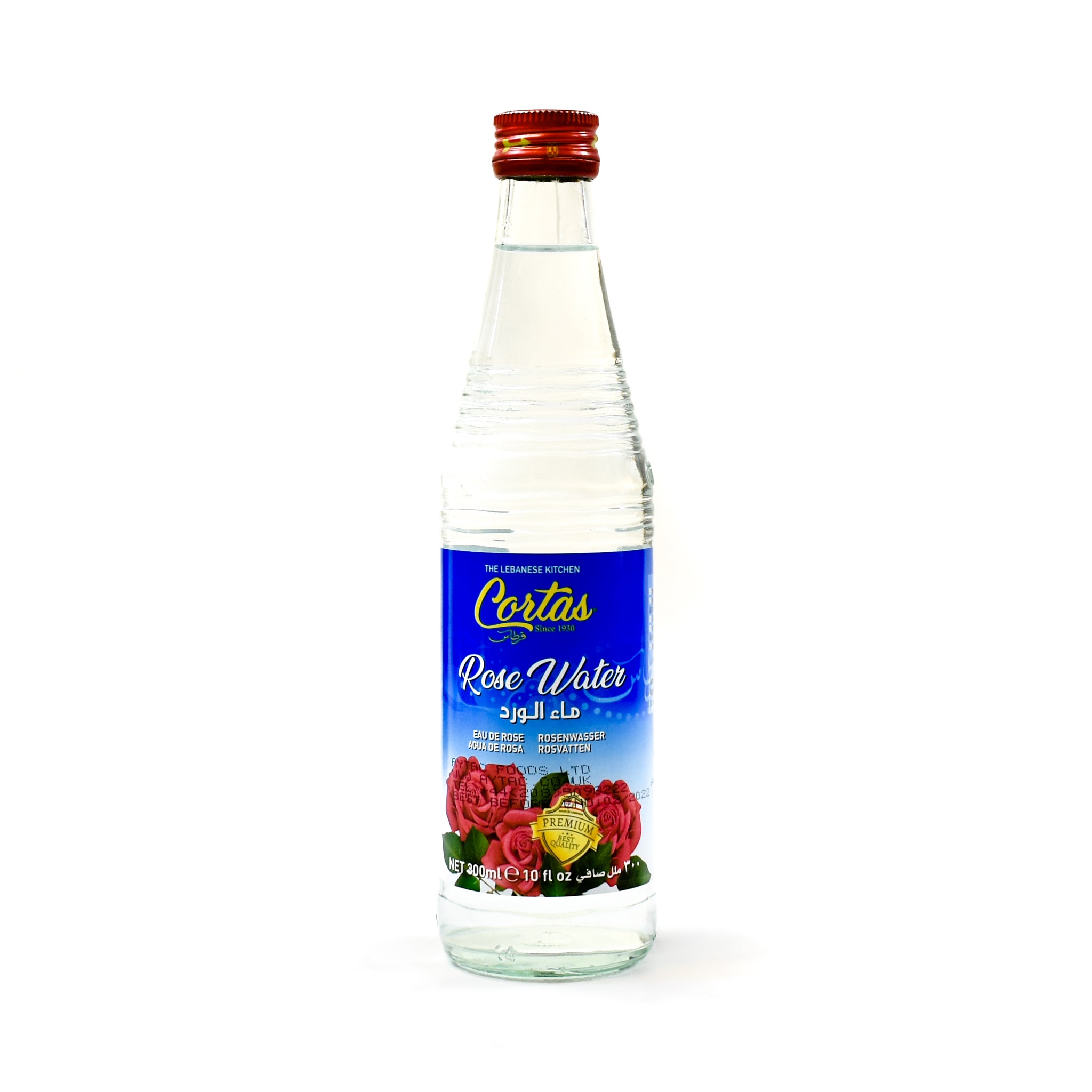 Cortas Rose Water 300ml Ingredients Sauces & Condiments Middle Eastern Food
