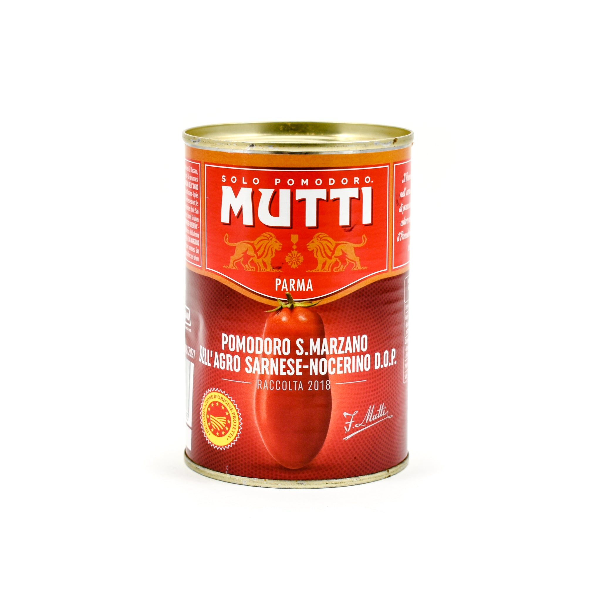 Mutti San Marzano Tomatoes DOP 400g Ingredients Pickled & Preserved Vegetables Italian Food