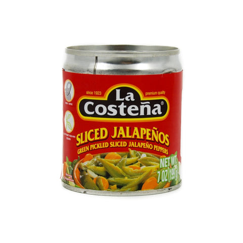 La Costena Sliced Green Jalapeno Peppers, 199g
