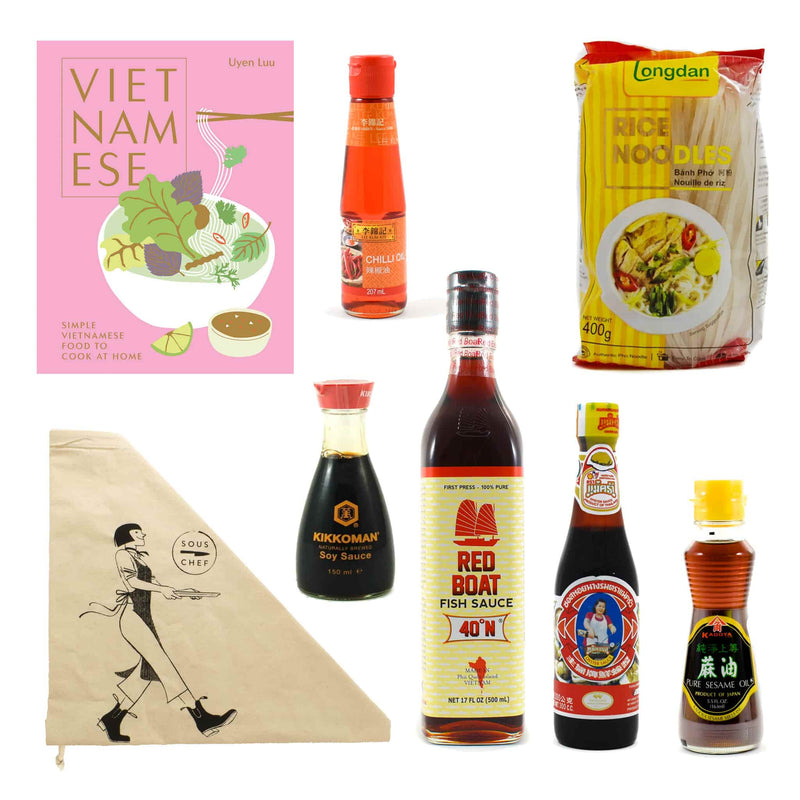 Vietnamese Cookbook & Ingredients Set